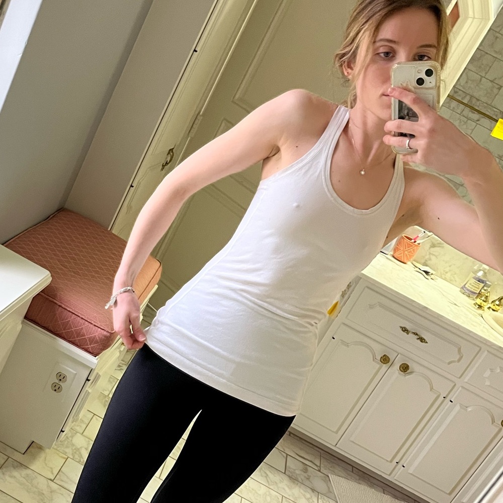 Lululemon white racer back workout tank